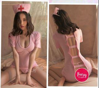 Nurse Cosplay Lingerie (+G-String+Nurse Cap) Sleepwear Nightwear Sleepdress Nightdress Nightie Nightgown Pyjamas Pajamas Evening Wear Evening Dress/Hen Party Gift/Hen Party Present