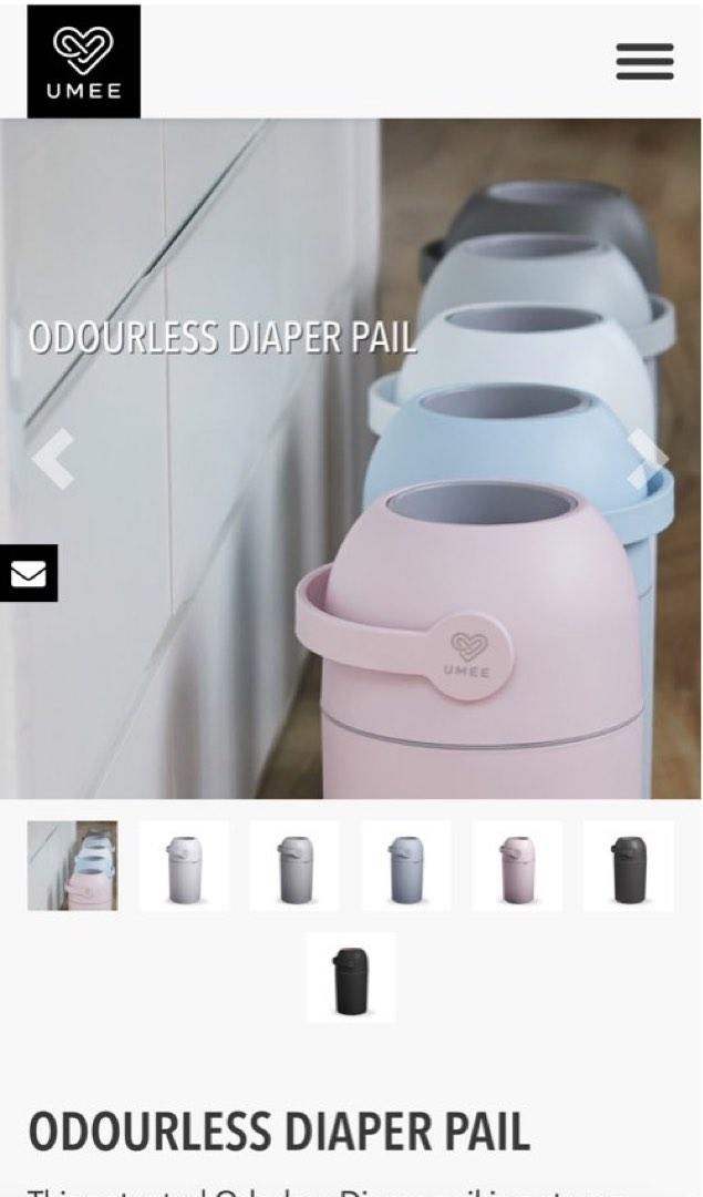 Odourless umee diaper pail, Babies & Kids, Bathing & Changing, Other Baby Bathing & Changing