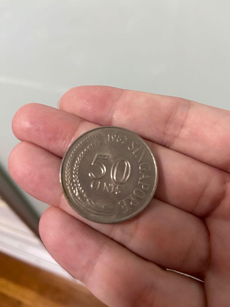 Old Singapore 50 Cent Coin 1980s Hobbies Toys Memorabilia old-singapore-50-cent-coin-1980s-hobbies-toys-memorabilia