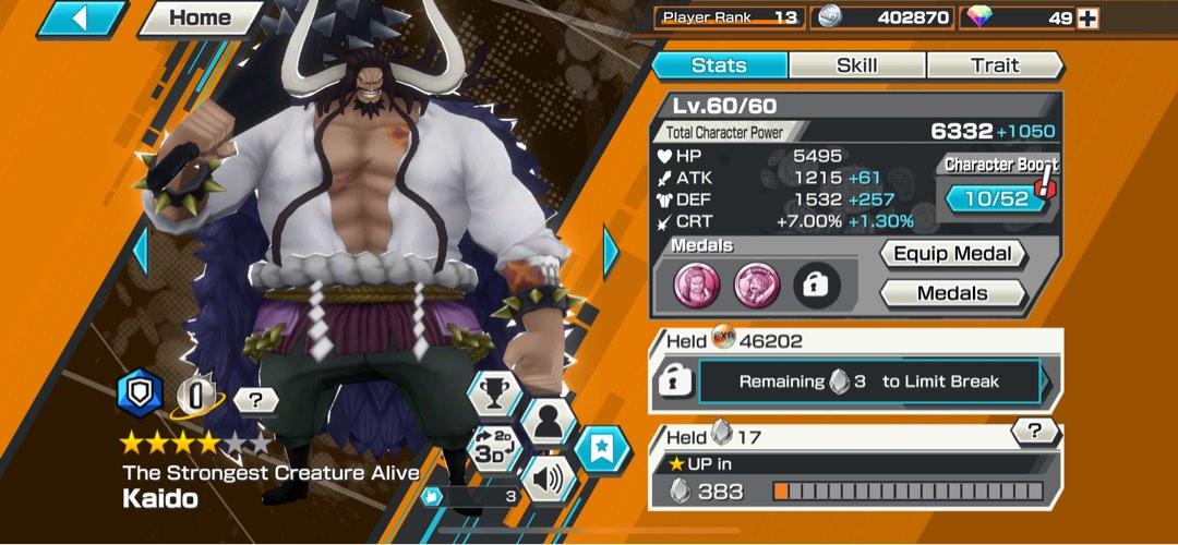 One Piece Bounty Rush Account Advance Starter Global