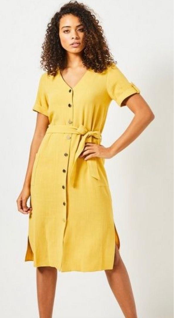 Mustard dress dorothy perkins 2025