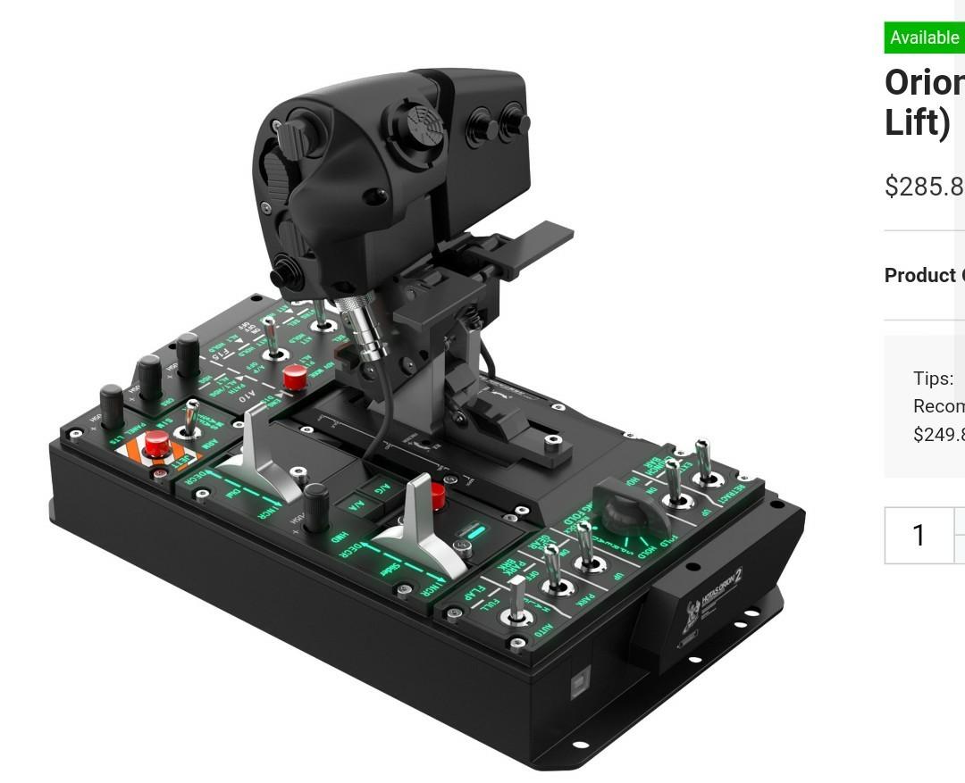 Winwing Orion 2 F/A 18 HOTAS Video Gaming Gaming Accessories