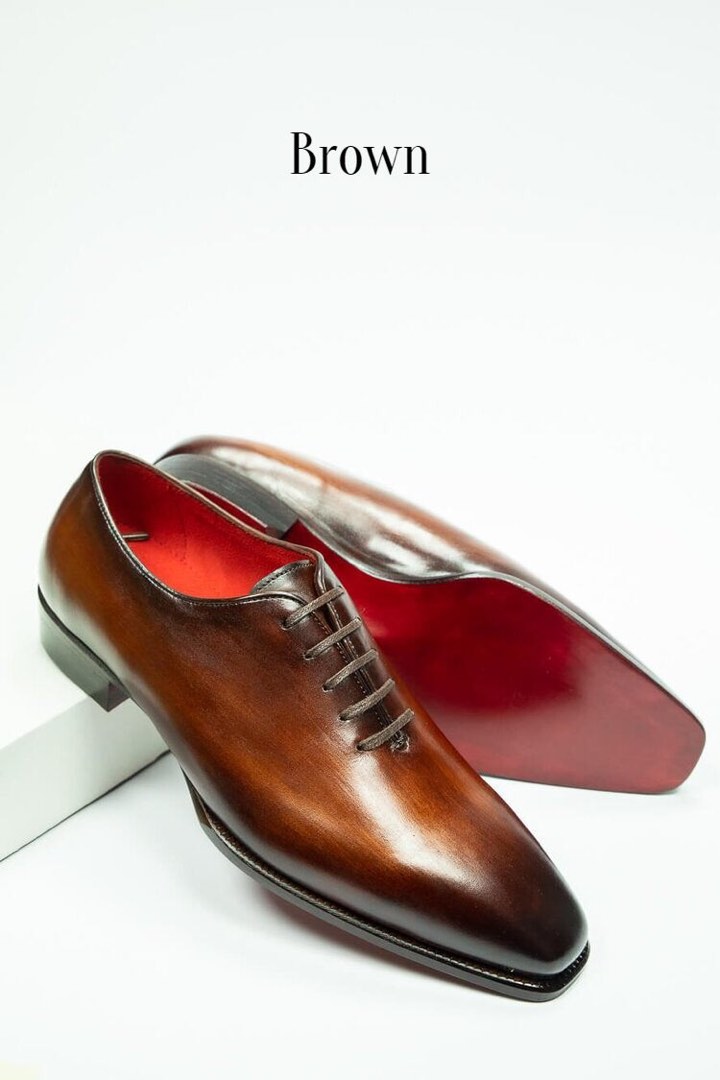 Wholecut leather shoes online