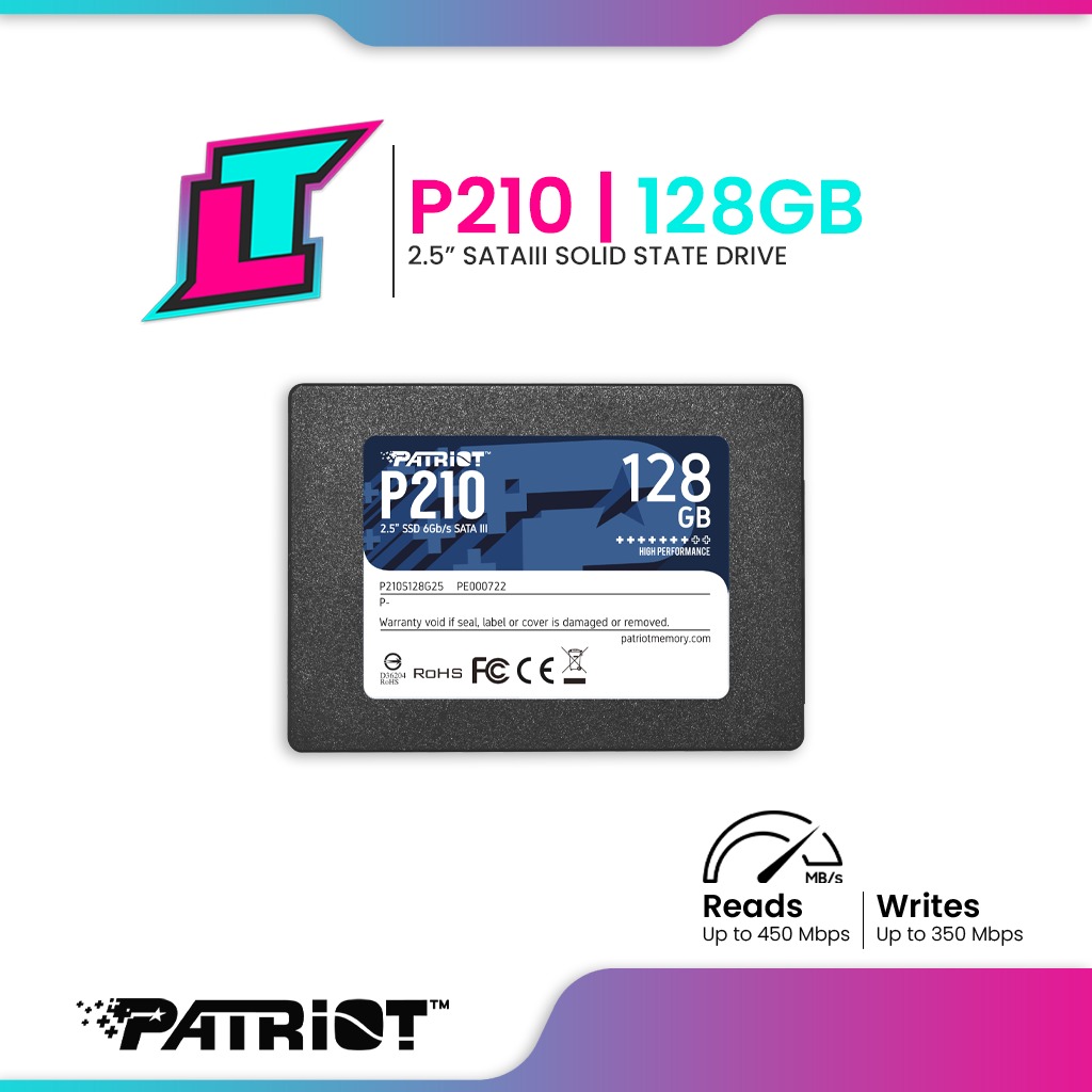 PATRIOT P210 SATAIII 2.5 SSD - 128GB, Computers & Tech, Parts &  Accessories, Hard Disks & Thumbdrives on Carousell