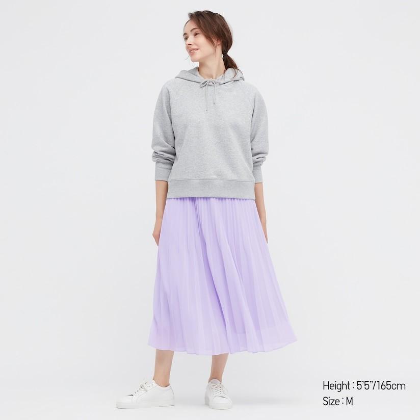 Purple skirt uniqlo top