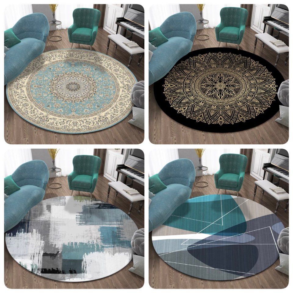 PO Large round carpet/rug, Furniture & Home Living, Home Decor, Carpets