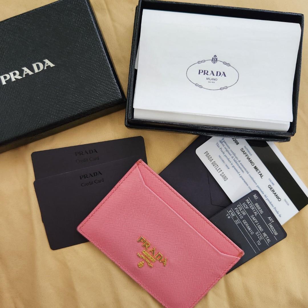 Authentic Prada Card Holder, Luxury, Bags & Wallets on Carousell