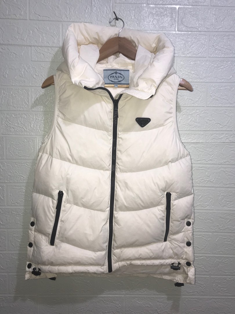 Prada puffer nylon hooded vest, Women's Fashion, Coats, Jackets and  Outerwear on Carousell