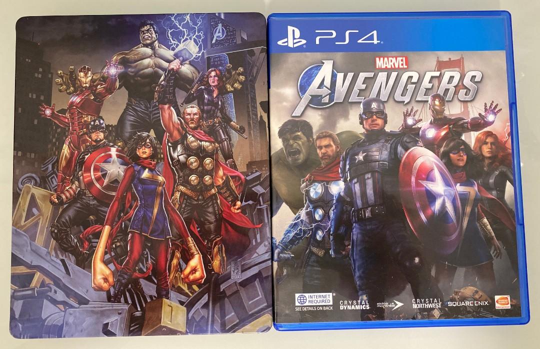 PS4 Games Avengers with Steelbox