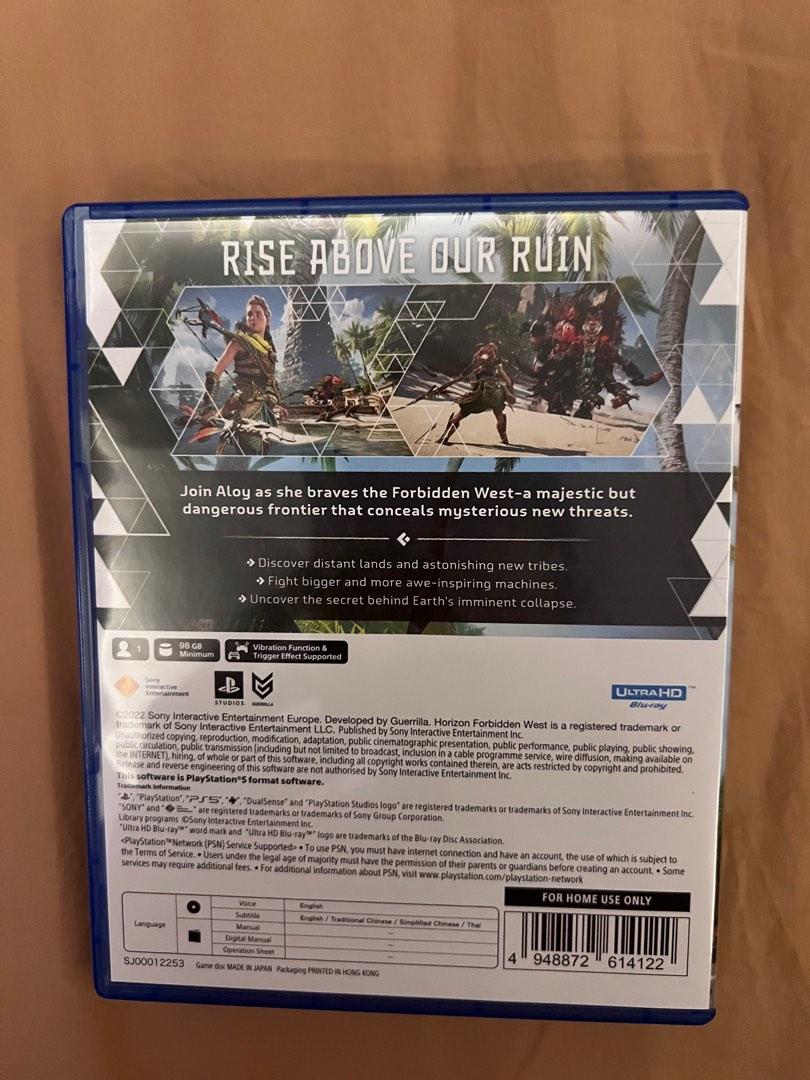 PS5 R3 Horizon Forbidden West (Category: PlayStation) located in Pasig City. Submitted by chamgo (Listing ID 1185101824, Image 3). Description: .