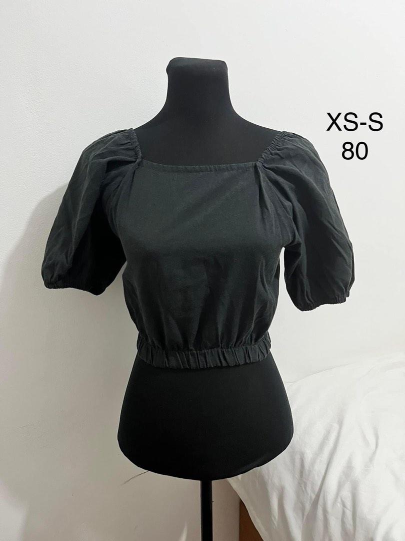 Black Puff Sleeve Top main image 0