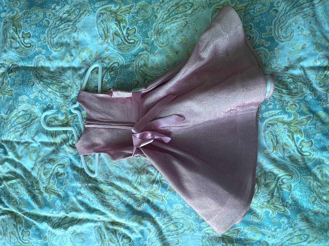 Rare Editions Shiny Pink Dress Babies Kids Babies Kids