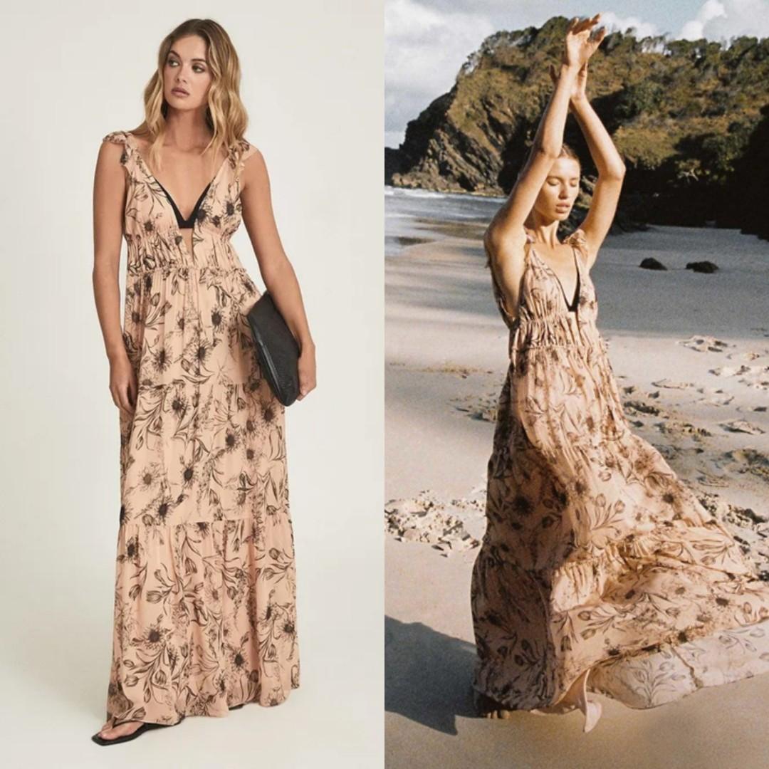 Reiss peach clearance dress