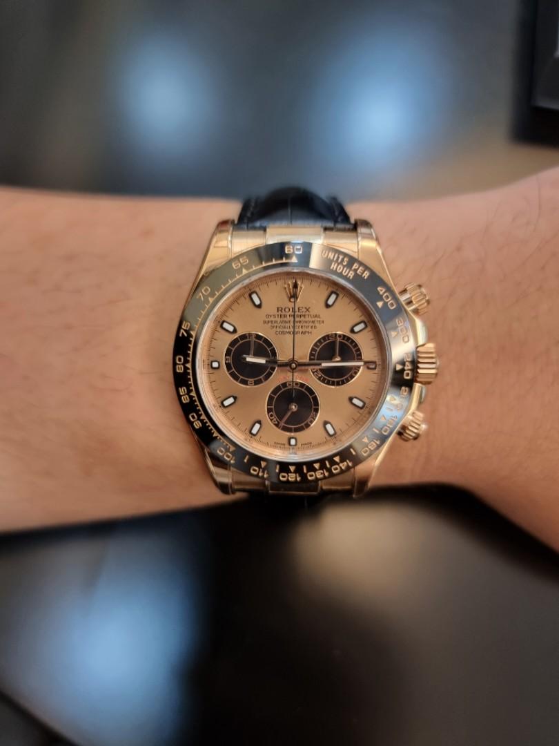 Rolex Daytona Everose Gold Pink Dial Chronograph 116515LN 116515