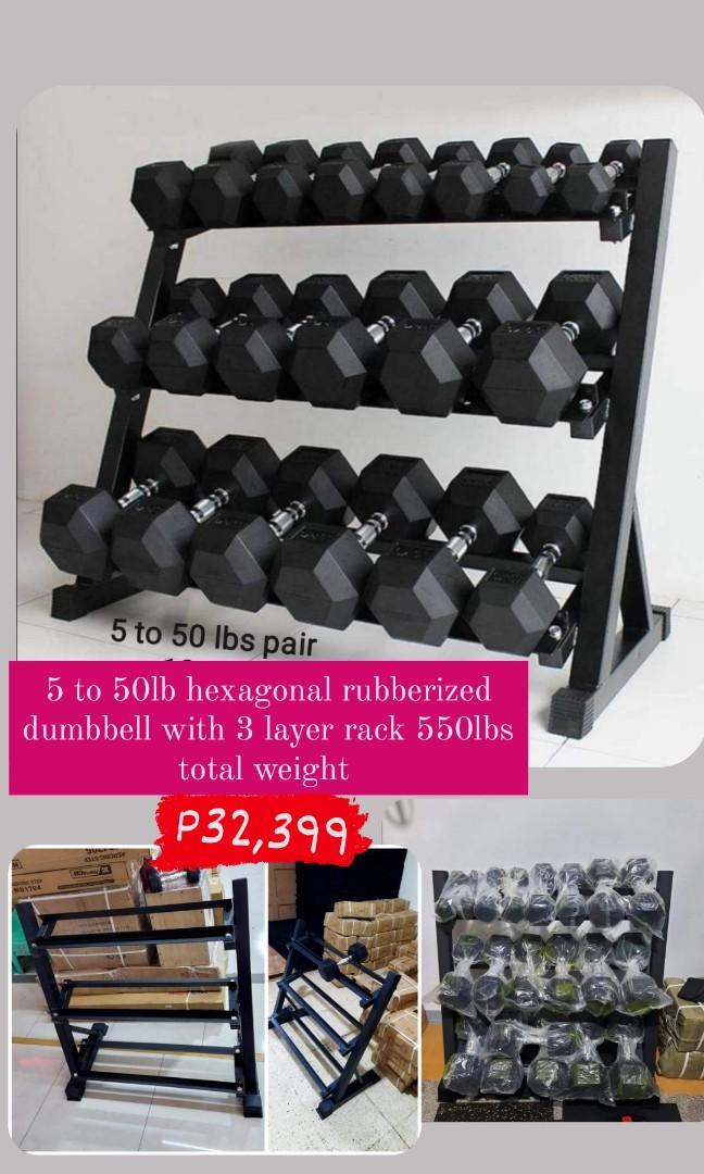 Rubberized hexagonal dumbbell promo set (Category: Weights & Dumbbells) located in Valenzuela. Submitted by carlo_023 (Listing ID 1185164248, Image 2). Description: .