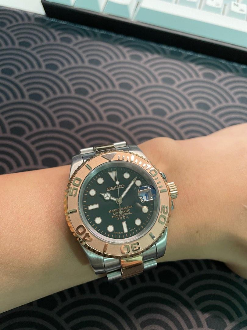 Seiko Custom Mod “Yacht Master Rose Gold Two-tone