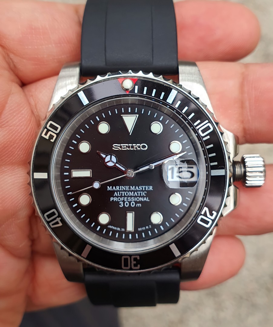 Seiko Mod NH35 40mm Marinemaster Dial Men's Watch, Men's Fashion, Watches &  Accessories, Watches on Carousell