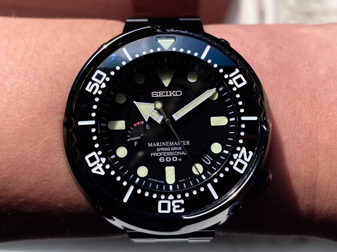 CHEAPEST Seiko SBDB013 Titanium Spring Drive Tuna Men s Fashion