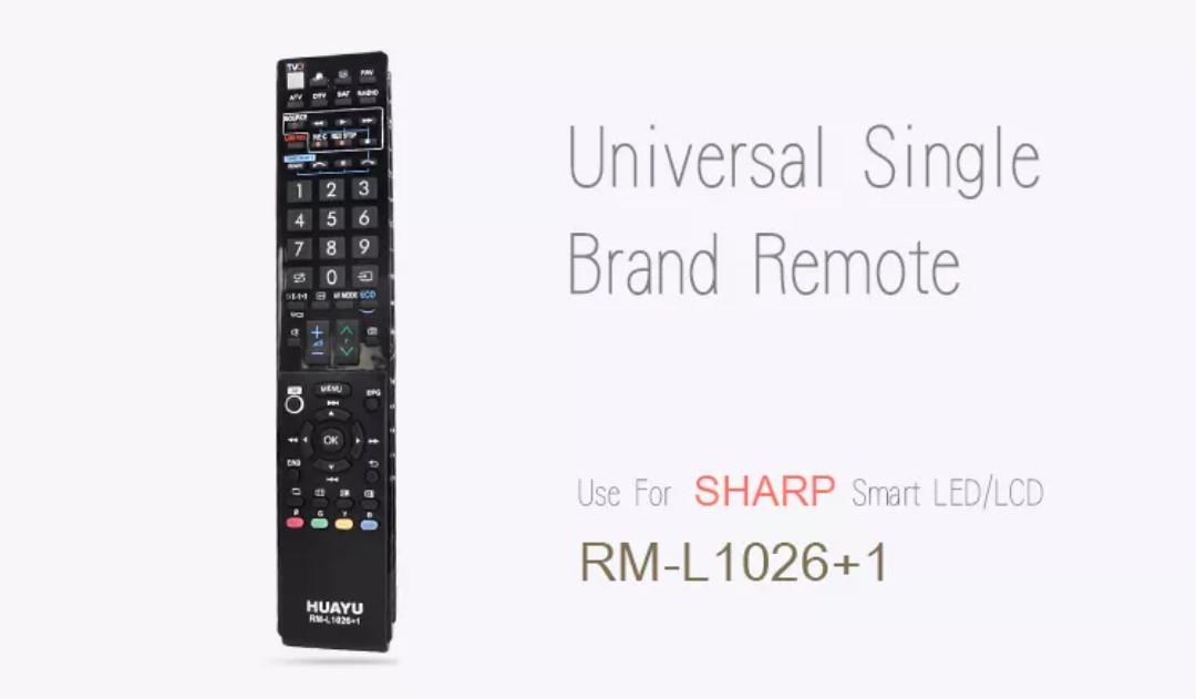 Sharp Huayu TV/LED/LCD Universal Remote Control For LCD/LED TV (RM