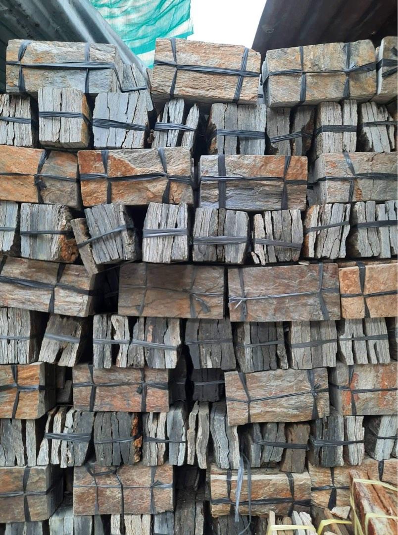 Slates Natural Stone Wall Cladding (Category: Wall Decor) located in Quezon City. Submitted by stoneworks (Listing ID 1185139682, Image 3). Description: 💚GREEN SLATES💚 💛WOOD STONE💛 🖤BLACK SLATES🖤 ‼️FACTORY PRICE‼️ 👉🏻For Your Facade, Wall Panel and Wall Accent Needs💯 Sizes: 4”x8” - 1500pesos/sqm 50pcs/sqm 8”x8” - 1700pesos/sqm 25pcs/sqm 👉🏻💯Local✔️ 👉🏻💯Solid✔️ 👉🏻💯Durable✔️ 👉🏻💯Affordable✔️ 👉🏻💯Quality✔️ 👉🏻💯We Deliver✔️ Speci