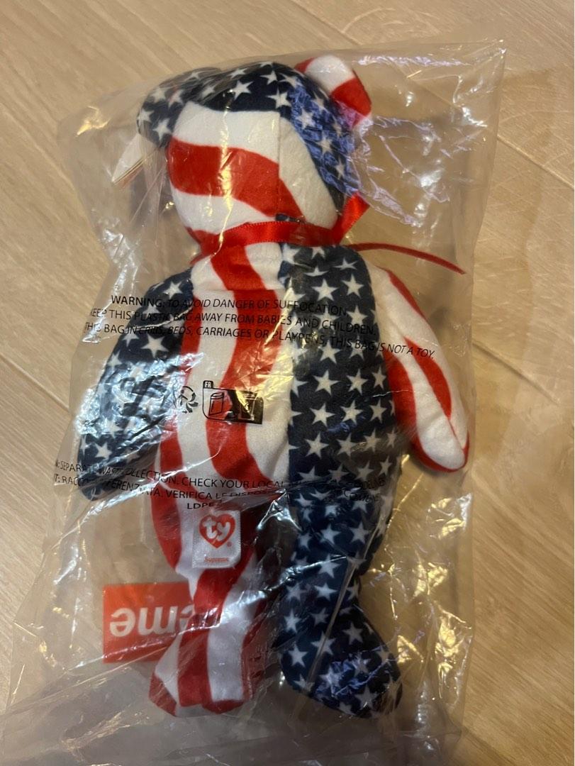 Supreme #TY Beanie Baby #Limited Edition #US Flag #Rare, 興趣及
