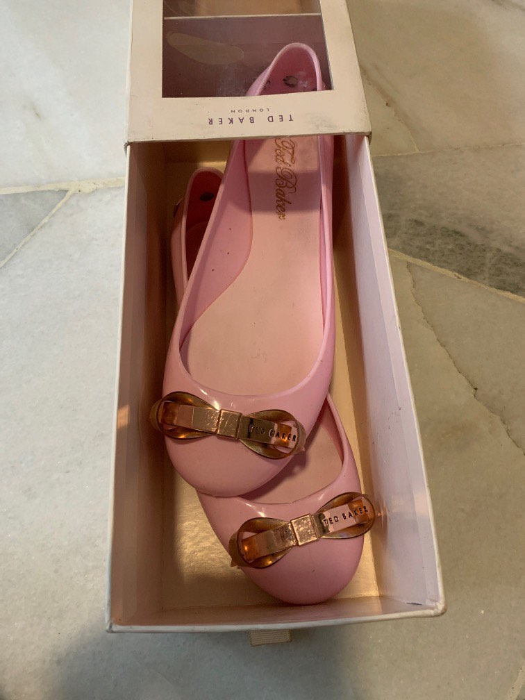 Ted Baker Pink Flat, Women's Fashion 