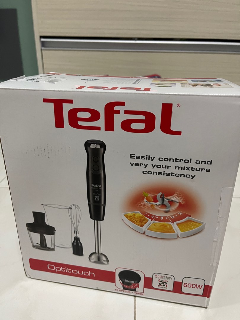 Tefal HB8338 Optitouch Metal Hand Blender, TV & Home Appliances ...