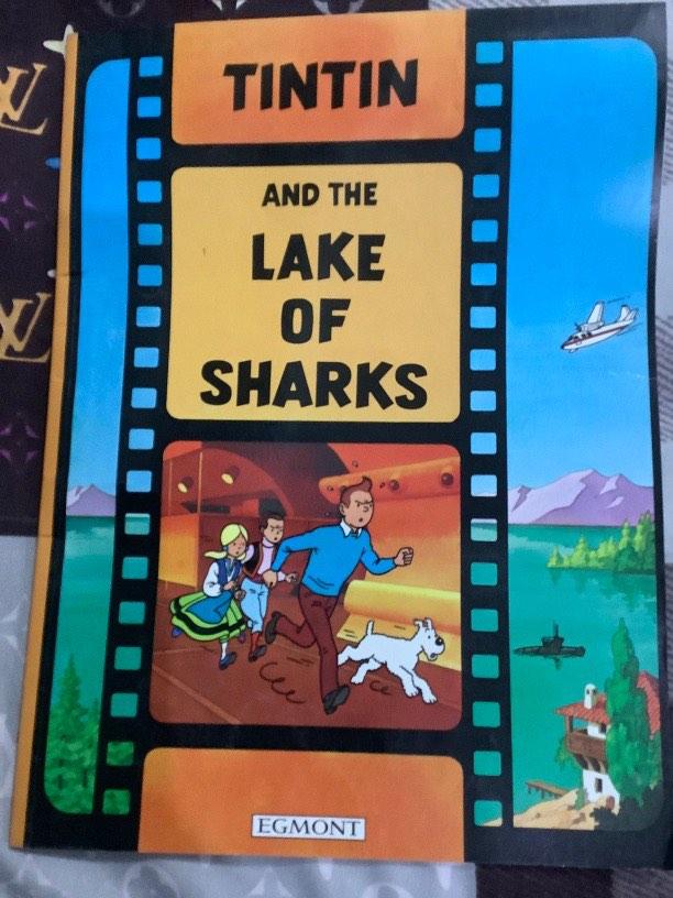 Tintin and the Lake of Sharks, Hobbies & Toys, Books & Magazines, Fiction & NonFiction on Carousell