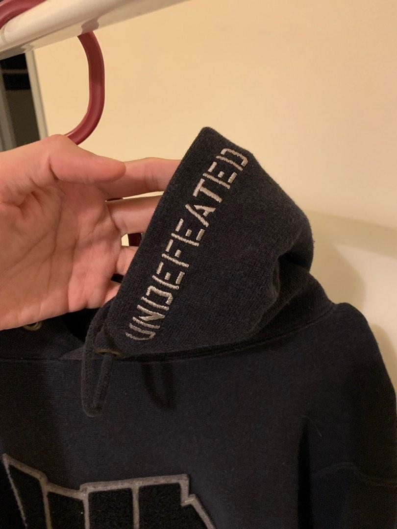 Undefeated X Champion black hoodie - reverse weave - size M