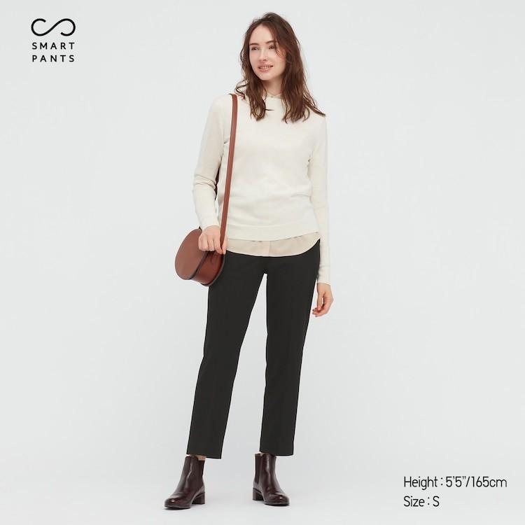 UNIQLO (S) 2Way Strech Smart Ankle Pant Beige, Women's Fashion, Bottoms,  Other Bottoms on Carousell