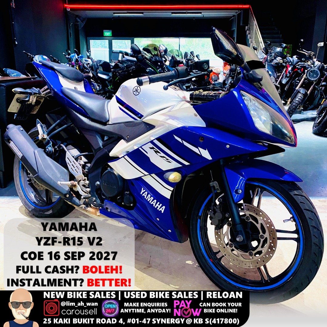 USED Yamaha R15 V2, Motorcycles, Motorcycles for Sale, Class 2B on ...