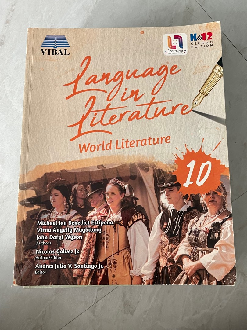 Vibal Language in Literature World Literature 10 (Grade 10), Hobbies ...