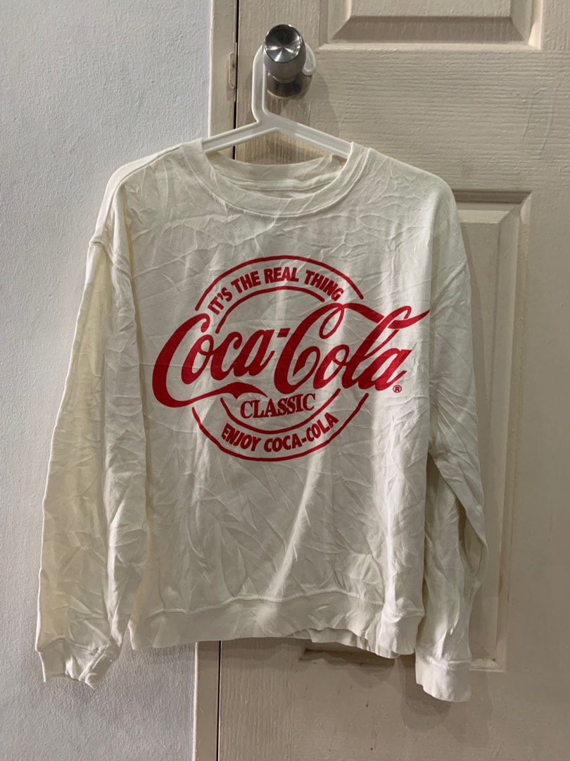White coca cola new arrivals sweatshirt
