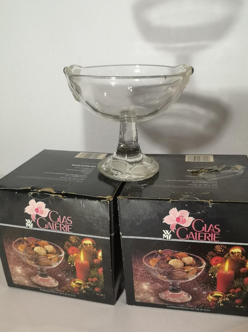 WMF glass serving bowl (Category: Other Kitchenware & Tableware) located in Makati City. Submitted by VintageAgo (Listing ID 1185103557, Image 1). Description: Rare design Collection item Brand new never been used, i have 5 pcs No delivery for this cos it's glass No to negotiation for this please, it's brand new and WMF branded.