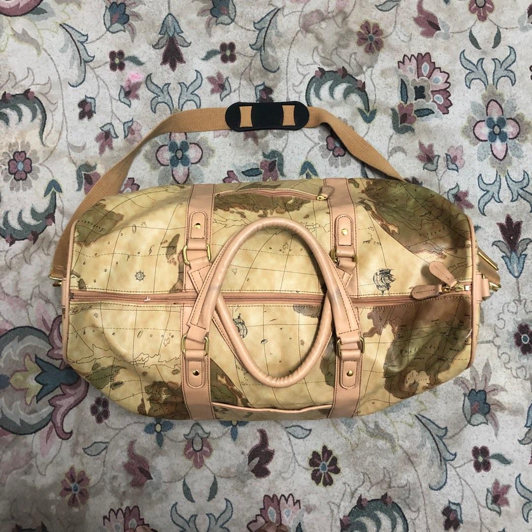 World Map Duffle Bag, Luxury, Bags & Wallets on Carousell