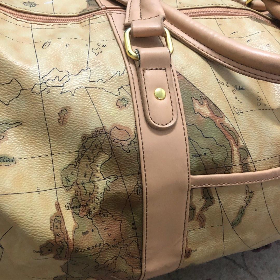 World Map Duffle Bag, Luxury, Bags & Wallets on Carousell