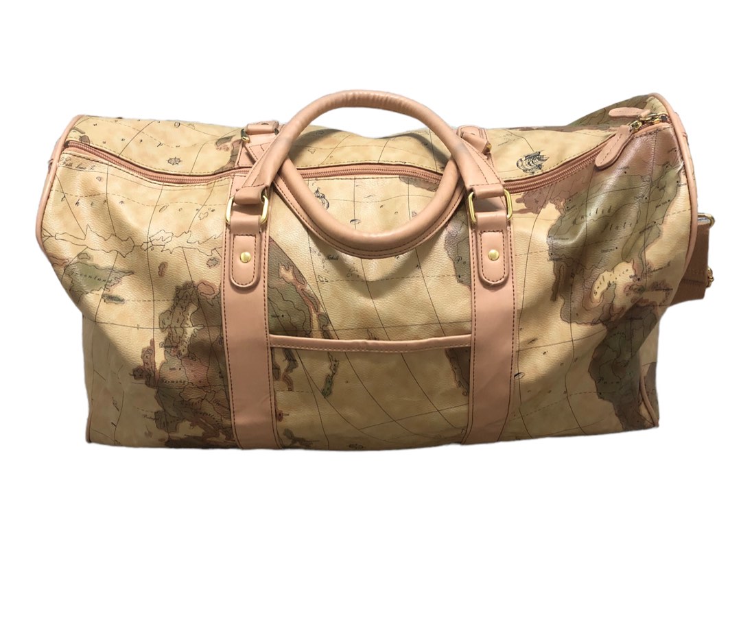 World Map Duffle Bag, Luxury, Bags & Wallets on Carousell