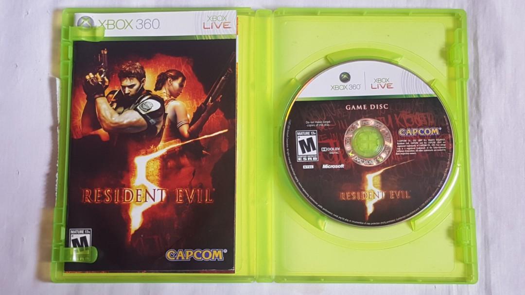 XBOX 360 Gold Edition Resident Evil 5 Video Gaming Video Games