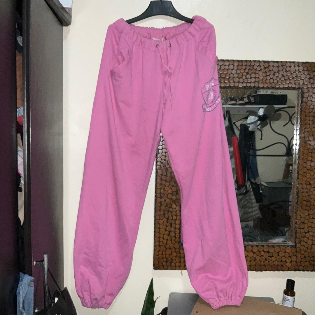 Y2k Victoria's Secret pink boyfriend jogger pants sweatpants baggy