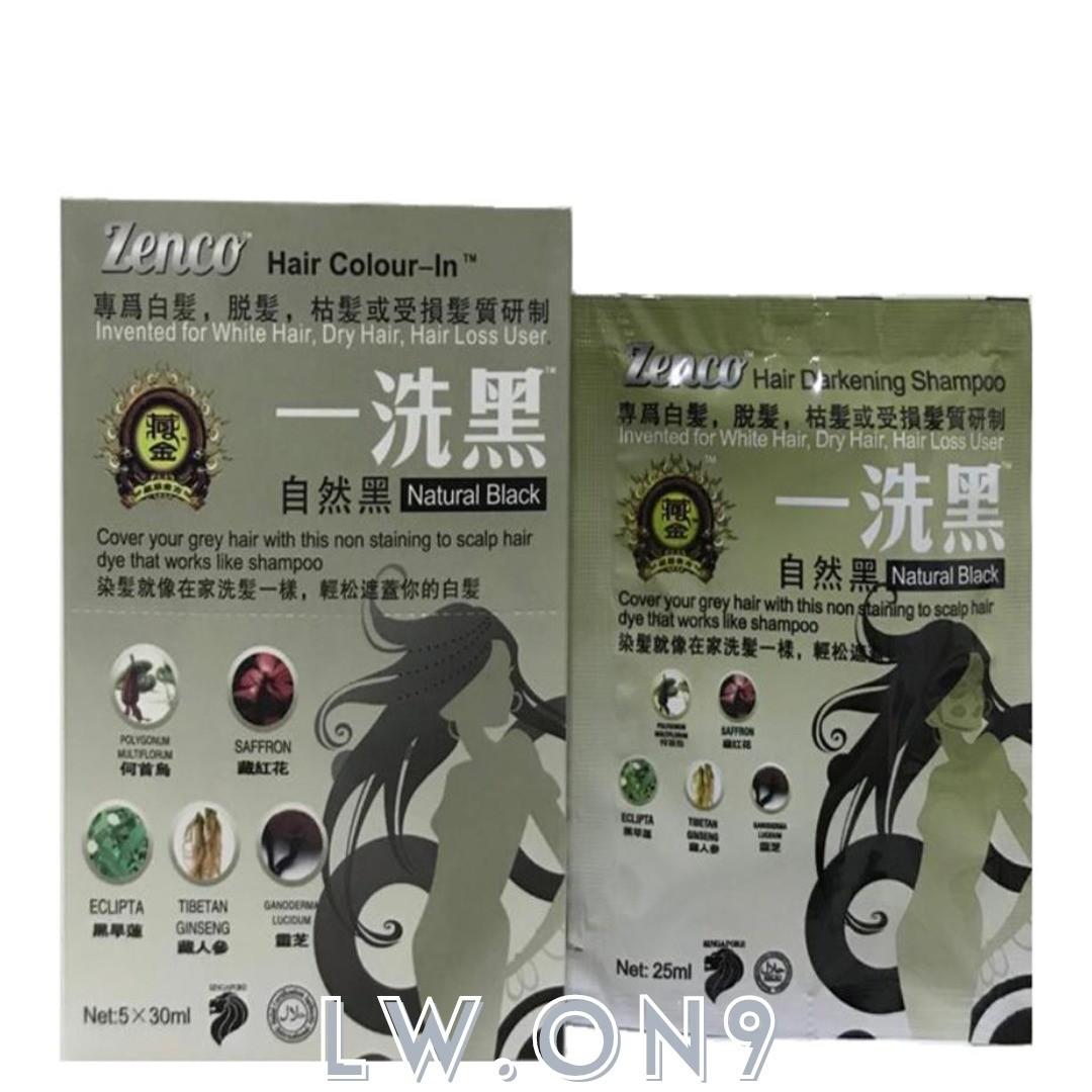 ZENCO HAIR COLORIN INVENTED TO COVER GREY HAIR WITH THIS NON STAINING