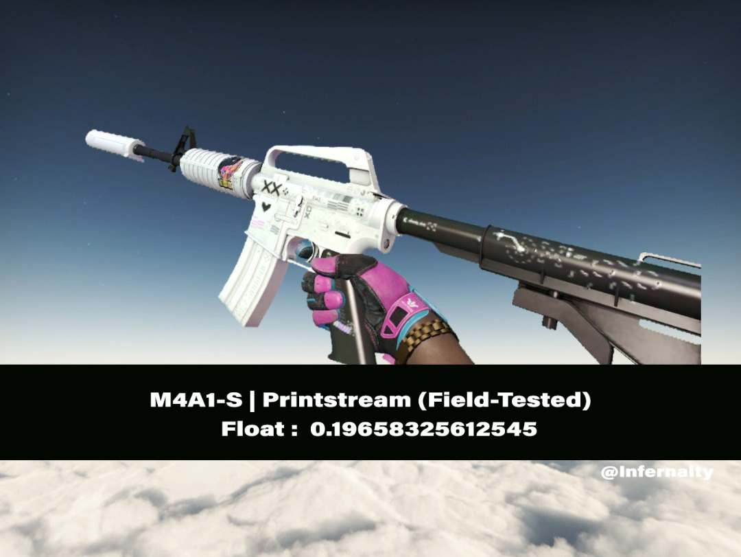(0.19FV) M4A1S Printstream FT CSGO SKINS KNIVES, Video Gaming, Gaming