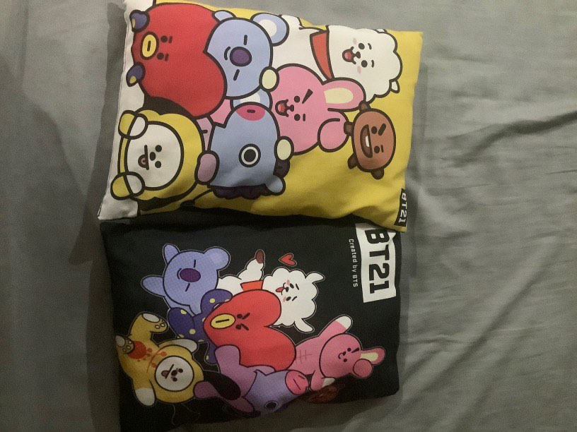 17 inch BT21 pillows, Furniture & Home Living, Bedding & Towels on