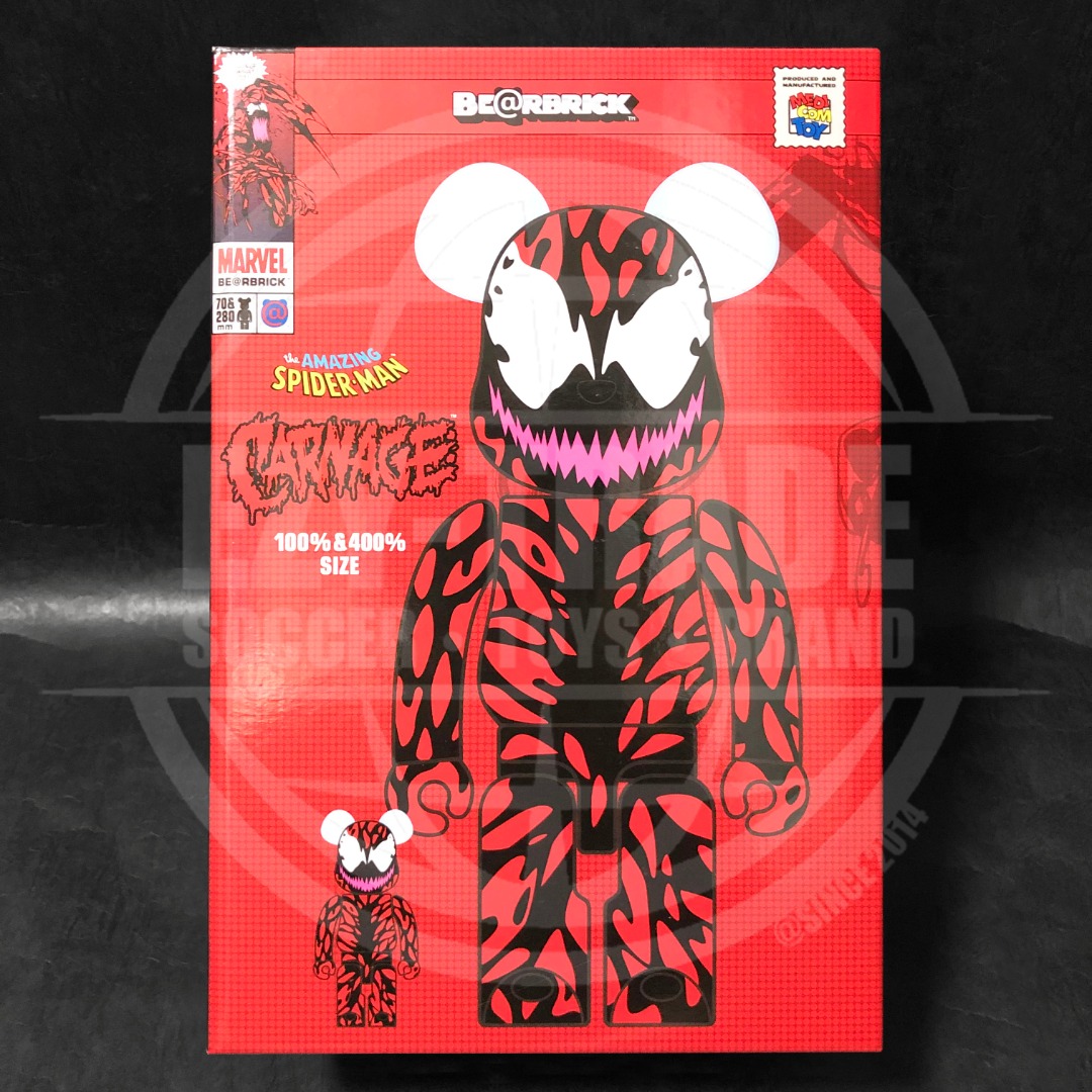 BE@RBRICK CARNAGE 100％＆400％-