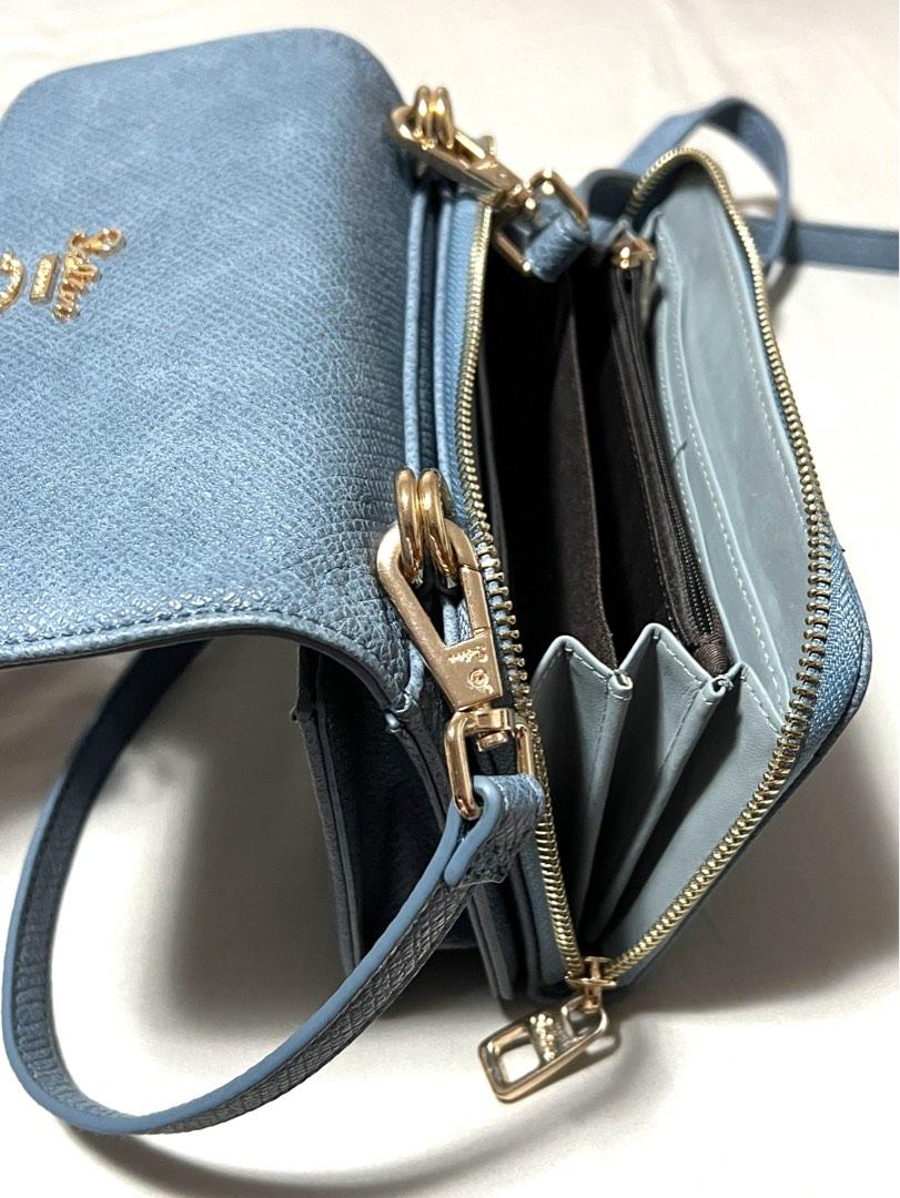 2 section Cross body bag (wallet and purse), Women's Fashion, Bags