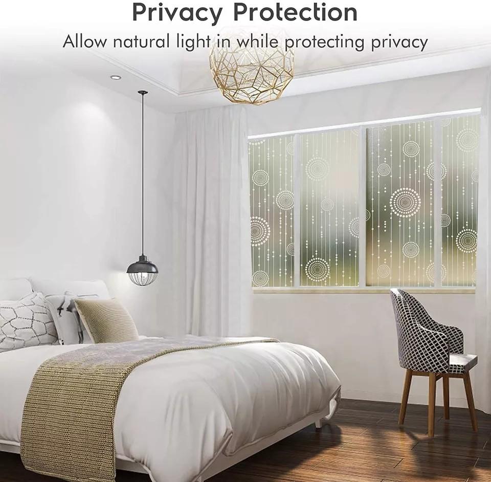 Matte Window 3D Matte Window Film Privacy Stained Glass Vinyl Self Adhesive Film ...