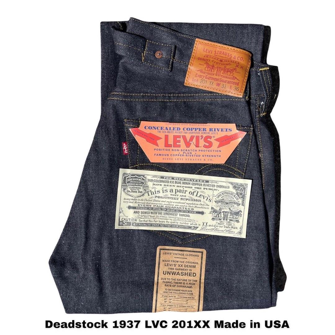 LEVIS VINTAGE CLOTHING LVC big e 37501 501xx 1937 sample
