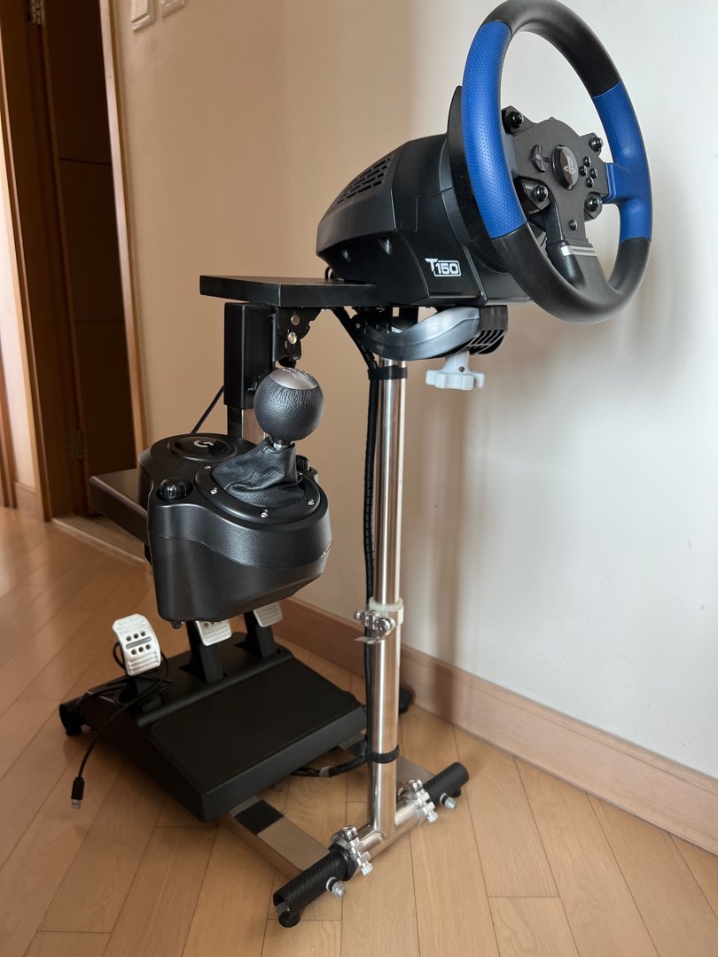 Thrustmaster T150 Pro + Logitech shifter 賽車軚盤+ 三腳踏 +波棍 not fanatec ...