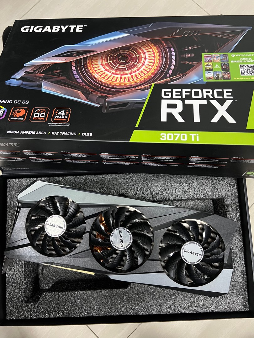 新淨LHR Gigabyte GeForce RTX 3070 Ti GAMING OC 8GB 99% new 行貨