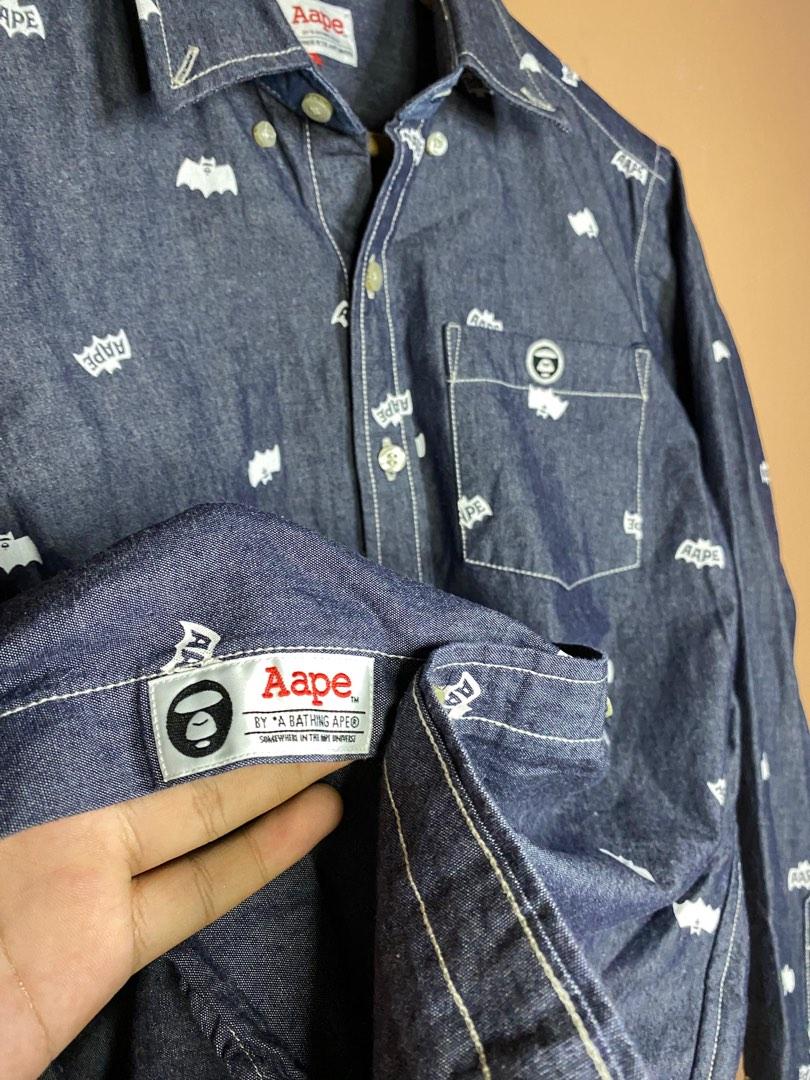 Aape x Batman Pattern Longsleeves, Men's Fashion, Tops & Sets, Tshirts ...