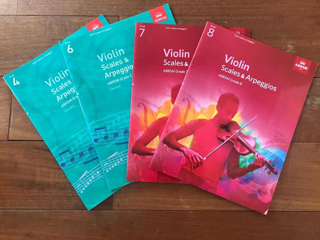 ABRSM Violin Scales & Arpeggios Grade 4 6 7 8, 興趣及遊戲, 書本 & 文具, 教科書
